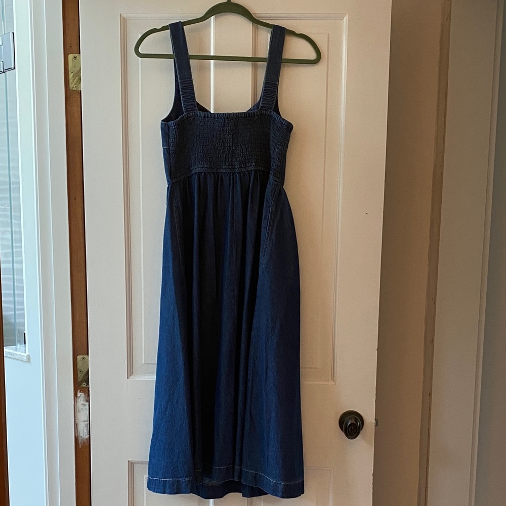 Lone Star Denim Sundress in Deep Blue - Picture 3 of 5